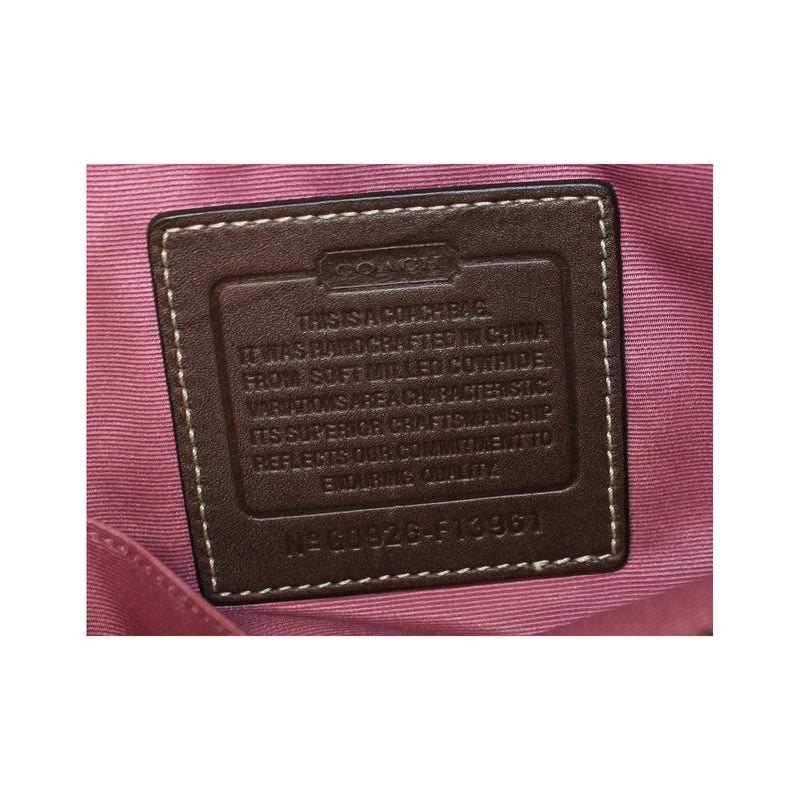 Coach Purse: F13961 Brown Hampton Leather Shoulder Bag