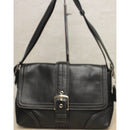 Coach Purse: 11196 Black Hampton Leather Shoulder Bag