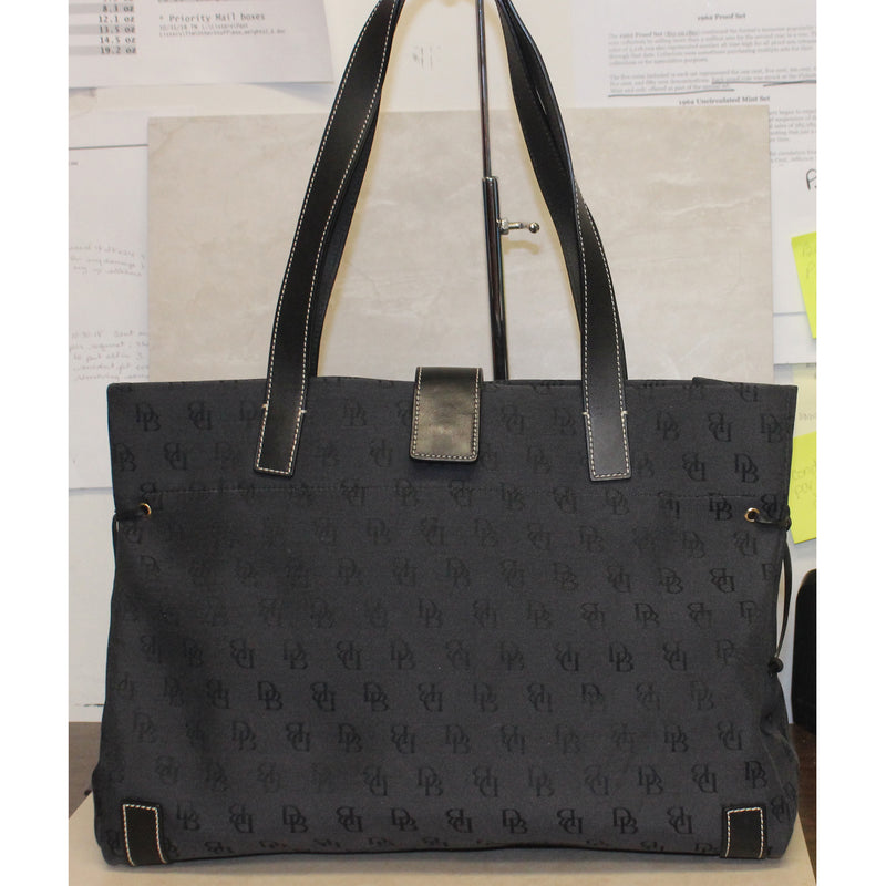 Dooney & Bourke Purse: 9760 Black Signature Canvas Tote Bag