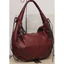 Oryany Purse: Large Maroon Leather Hobo Bag