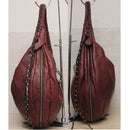 Oryany Purse: Large Maroon Leather Hobo Bag