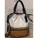 Oryany Purse: White Sydney Colorblock Shoulder Bag