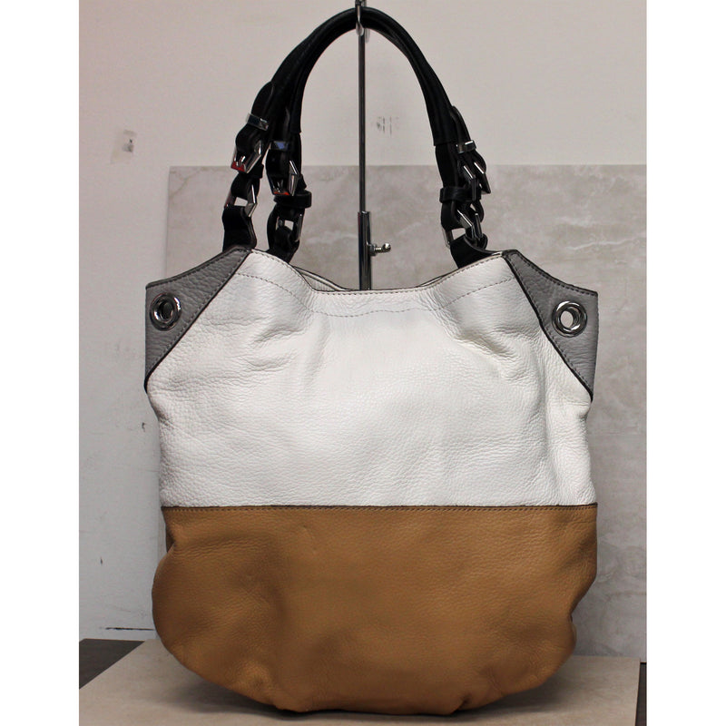 Oryany Purse: White Sydney Colorblock Shoulder Bag
