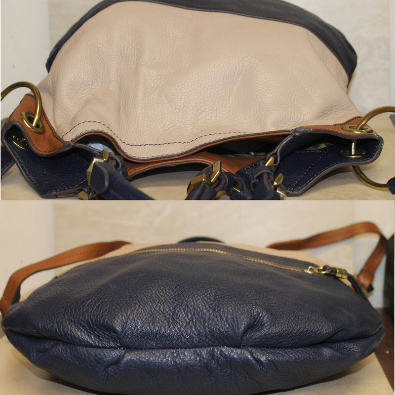 Oryany Purse: Tan Sydney Color-Block Shoulder Bag