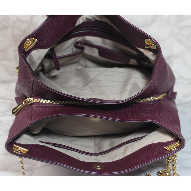 Michael Kors - Authenticated Jet Set Handbag - Leather Brown for Women, Good Condition