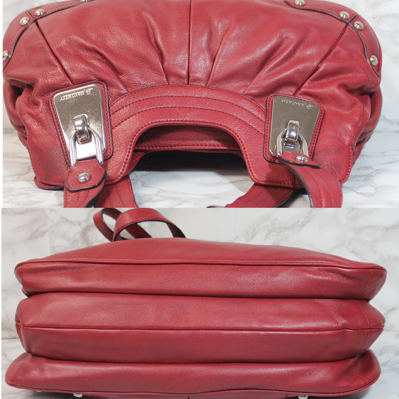 B Makowsky Pebble Leather Shoulder Bag – Chic Boutique Consignments