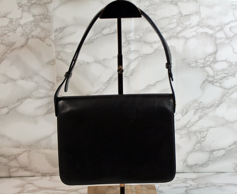Gucci Purse: Brown Leather Expandable Shoulder Bag