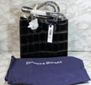 Dooney & Bourke Purse: Black Janine Embossed Croc Shoulder Bag