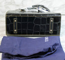 Dooney & Bourke Purse: Black Janine Embossed Croc Shoulder Bag