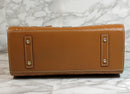 Dooney & Bourke Purse: Brown Embossed Logo Shoulder Bag