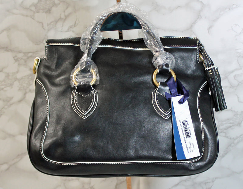 Dooney & Bourke Purse: Black Leather Florentine Satchel