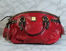 Dooney & Bourke Purse: Medium Red Leather Satchel