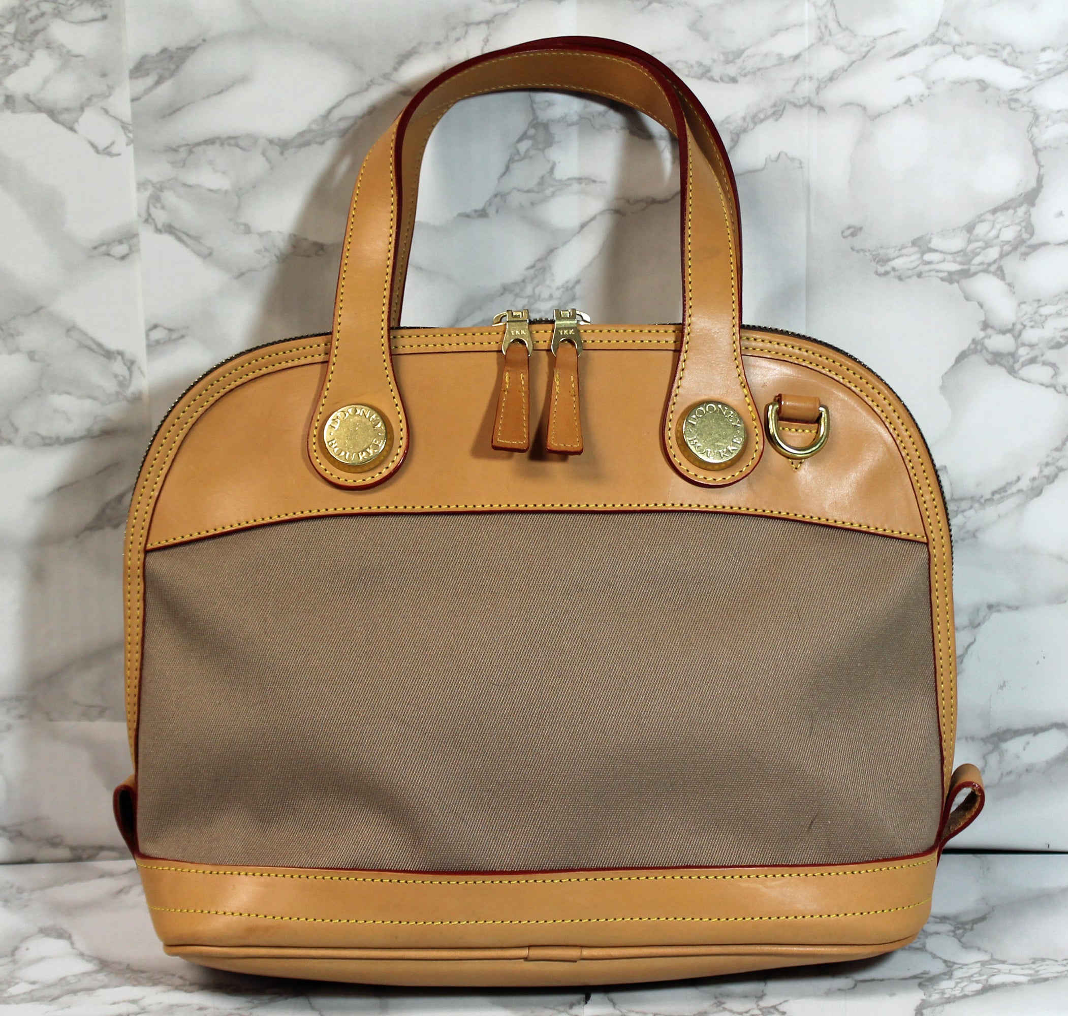 Dooney Bourke Purse Brown Cabriolet Satchel