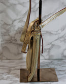 Dooney & Bourke Purse: Gold Signature Crossbody Bag