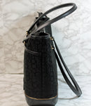 Calvin Klein Purse: Black Monogram Tote Bag