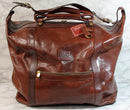 Valentina Purse: Brown Weekender Duffle Bag