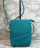 New York Purse: Teal Leather Crossbody Bag