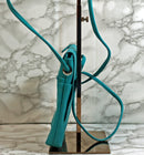 New York Purse: Teal Leather Crossbody Bag