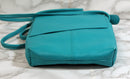 New York Purse: Teal Leather Crossbody Bag