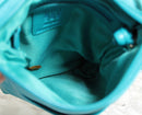 New York Purse: Teal Leather Crossbody Bag