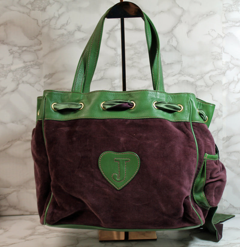 Juicy Couture Purse: Purple Velour Hobo Bag