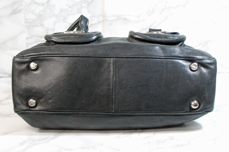 Marc Jacobs Purse: Black Lambskin Leather Shoulder Bag