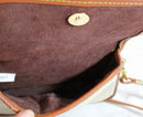 Dooney & Bourke Purse: Ivory Leather Convertible Crossbody Bag