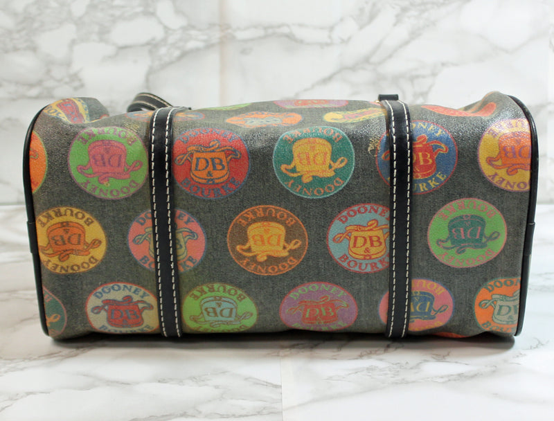 Dooney & Bourke Purse: Multi Color Logo Barrel Bag