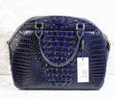 Brahmin Purse: Sapphire Camden Melbourne Satchel Bag