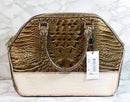 Brahmin Purse: Oak Melbourne Satchel Bag