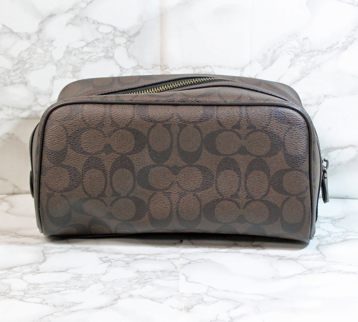 coach travel toiletry bag Coach Purse: Brown Travel Kit Bag