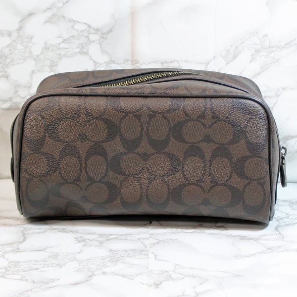 Coach Purse Brown Travel Kit Bag