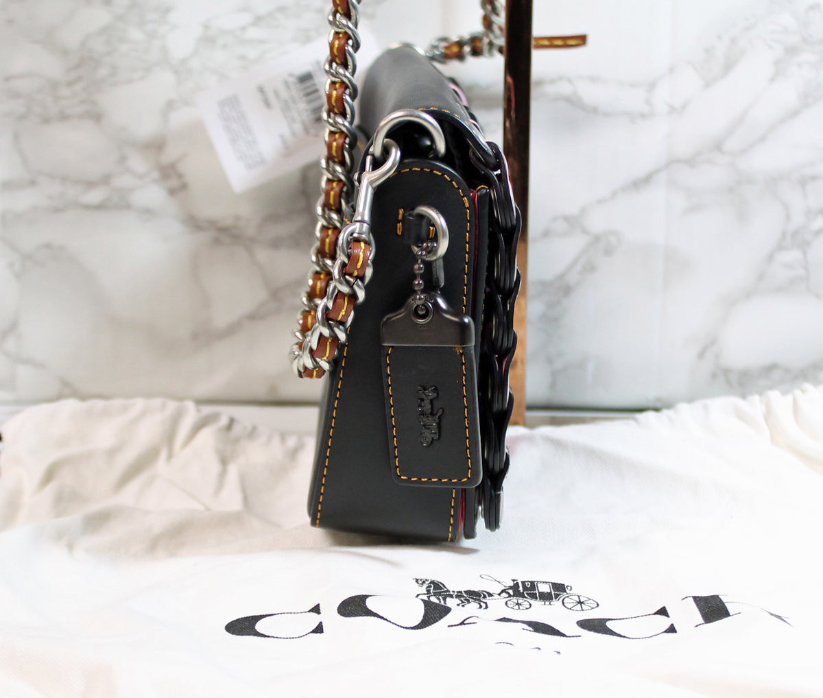 Coach Purse: Black 1941 Link Dinky Crossbody Handbag - New with Tags!