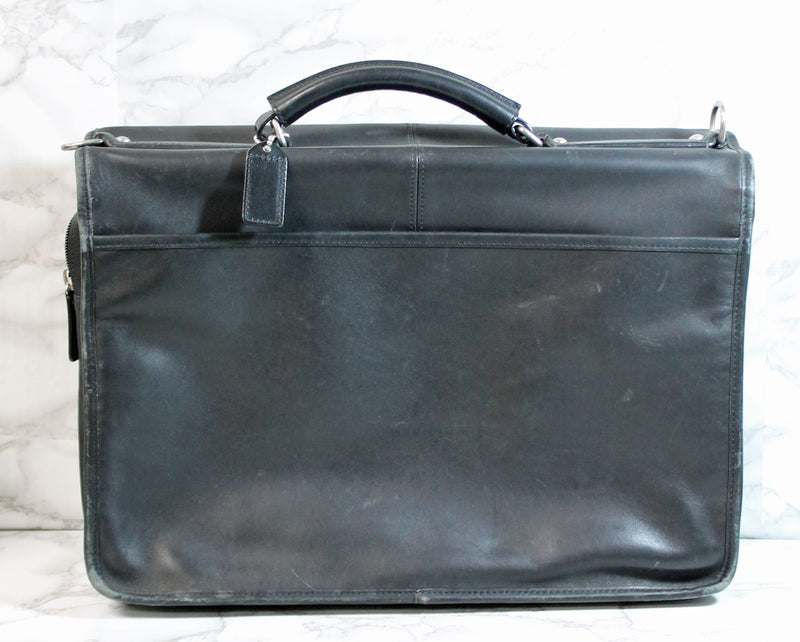 Coach Purse: 6455 Black Thompson Executive Briefcase Bag