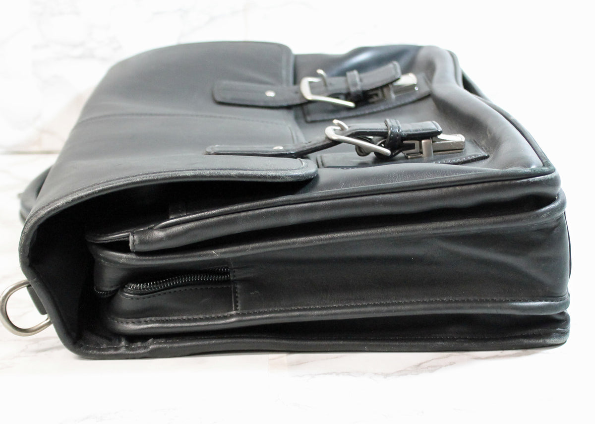 極美品 COACH Black Leather Briefcase 5236 s-l400.jpg
