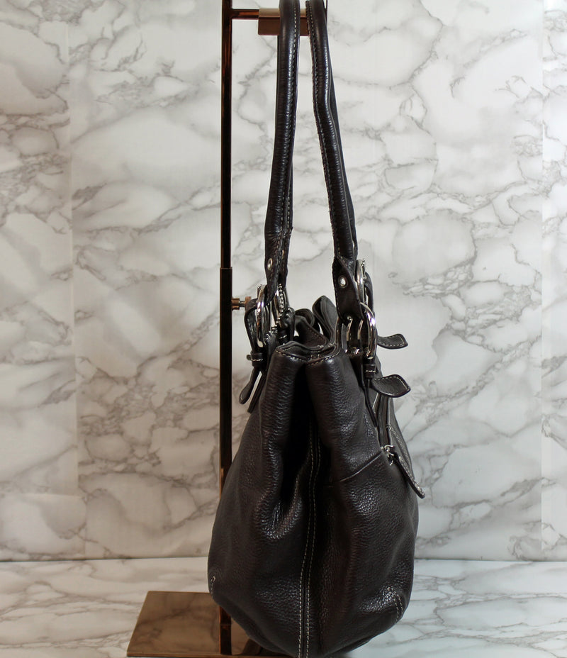 Tignanello Purse: Brown Leather Shoulder Bag