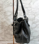 Tignanello Black Leather Shoulder Bag