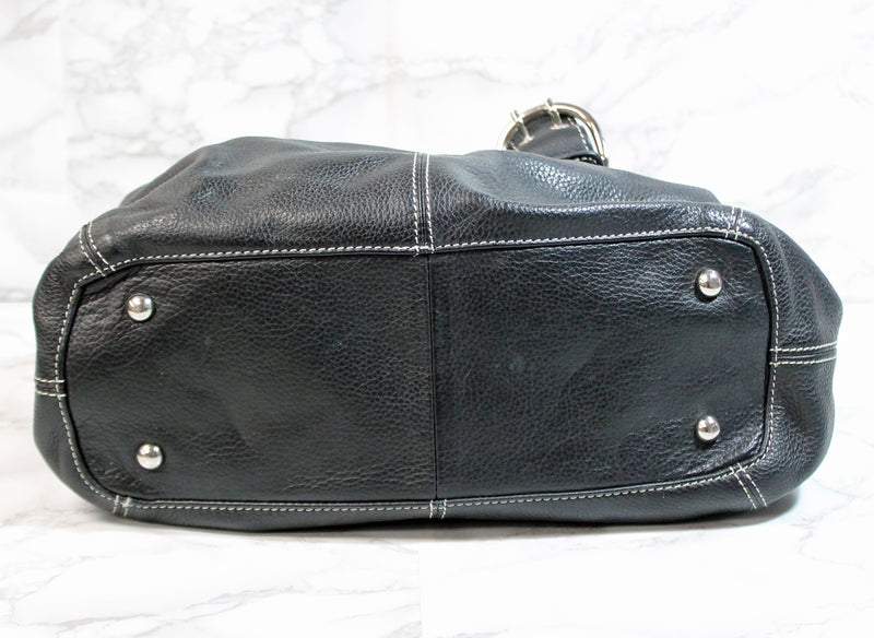 Tignanello purse 2025 black leather