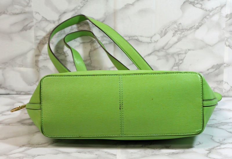 Ralph Lauren Purse: Green Leather Tote Bag
