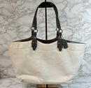 Coach Purse: 16174 Grey Leather Carley Tote Bag