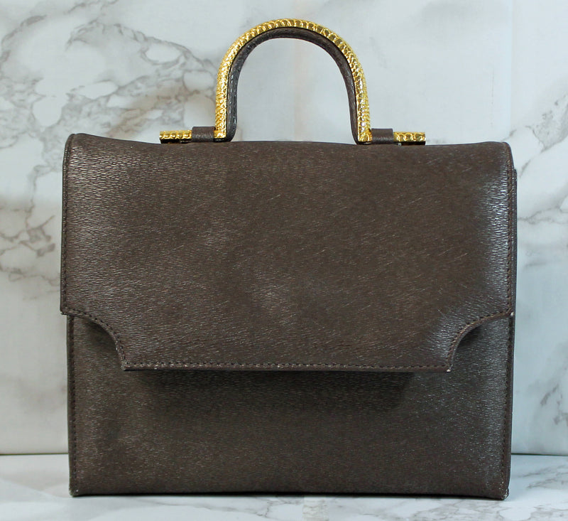 Waldman Purse: Brown Evening Handbag