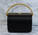 Rodo Purse: Black Sateen Evening Handbag
