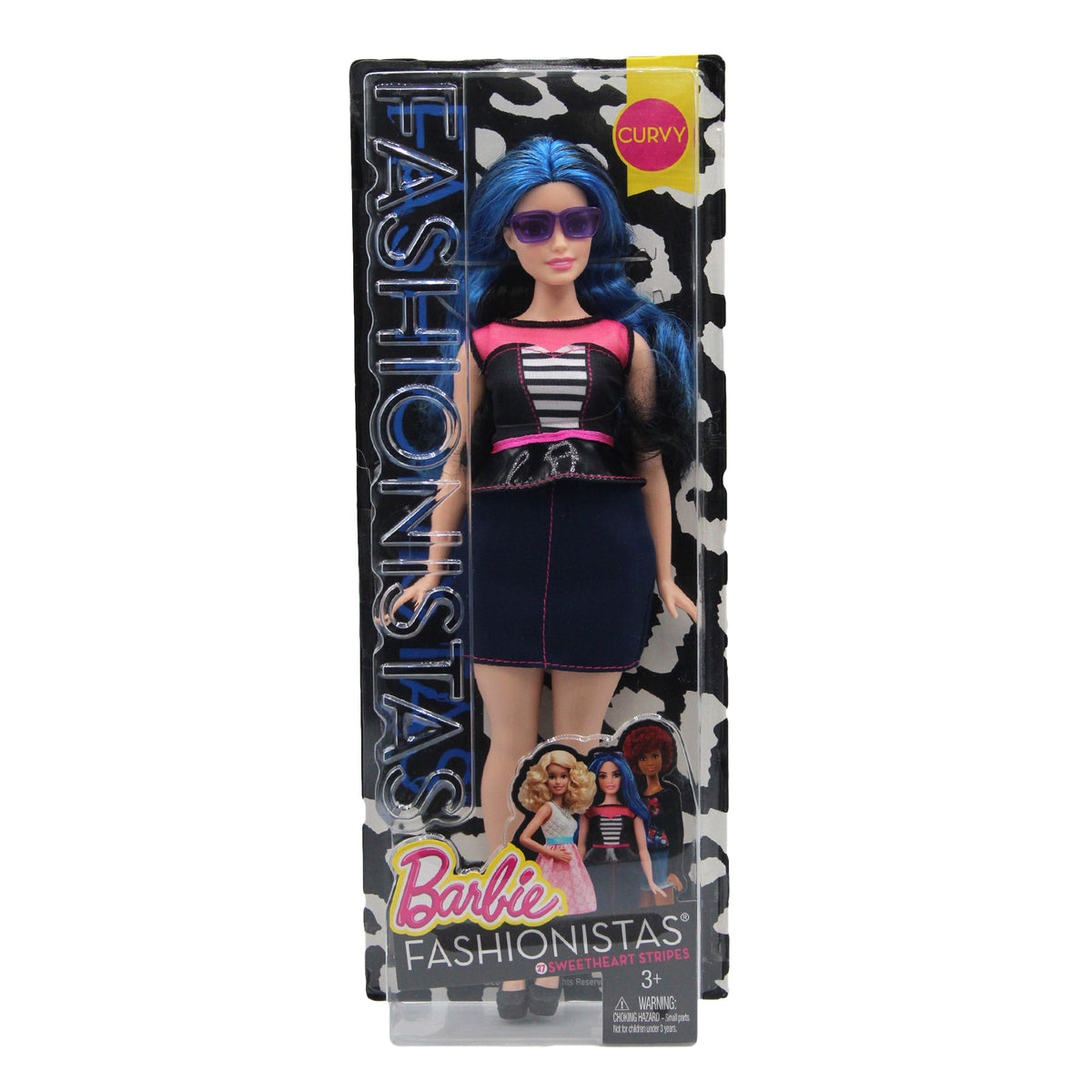 2015 Fashionistas #27 Sweetheart Stripes Curvy Barbie (DMF29)
