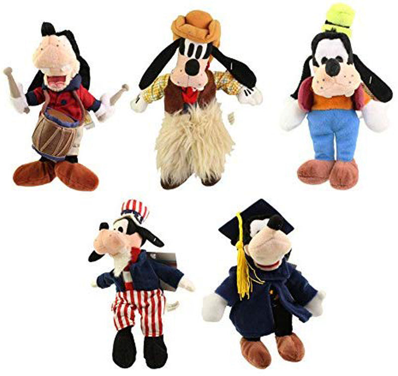 Disney Plush: Set of 5 Random Goofy Plush Toys