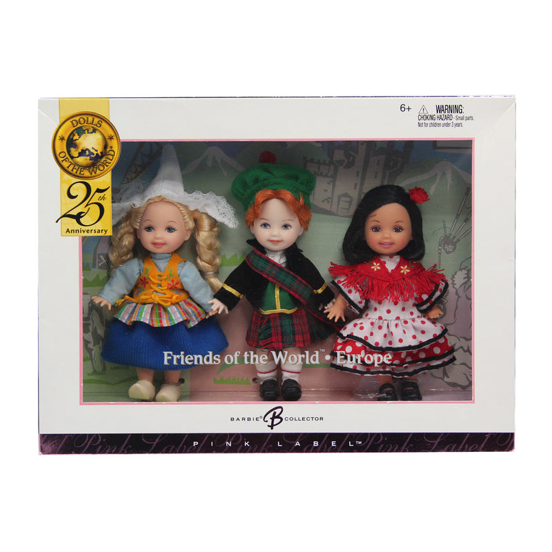 2004 4 piece Friends of the World Kelly and friends Barbie (G8063) - Pink Label