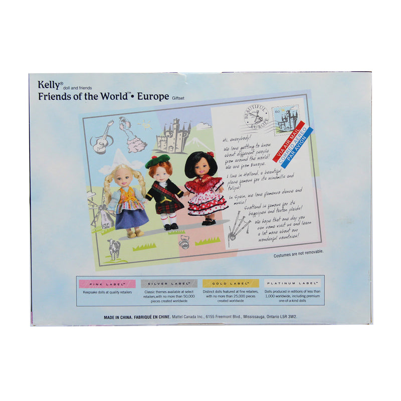 2004 4 piece Friends of the World Kelly and friends Barbie (G8063) - Pink Label