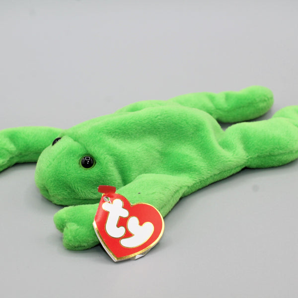 Ty Beanie Baby: Legs the Frog, Tags: 3-2 & Near Mint