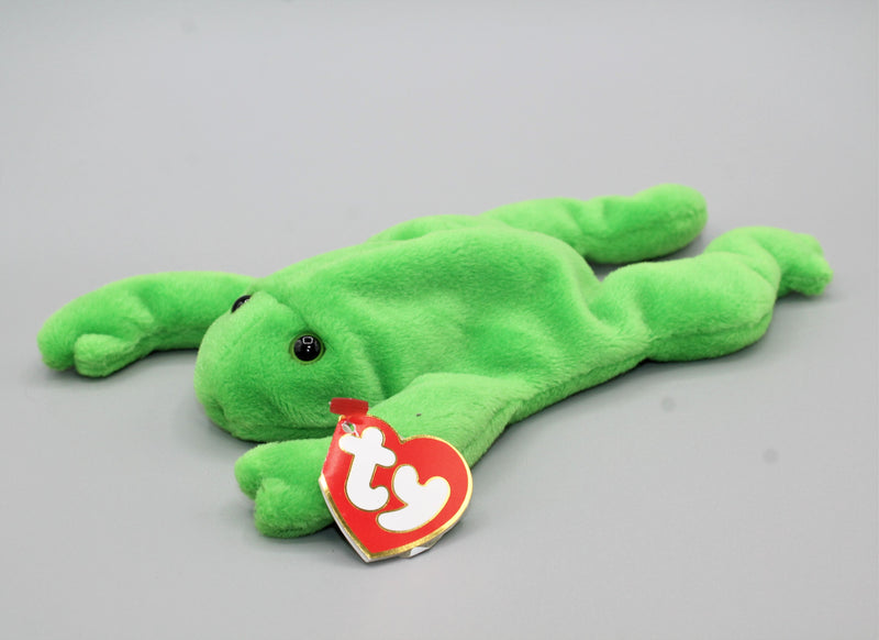 Ty Beanie Baby: Legs the Frog Tags: 3-2 Near Mint Price Sticker