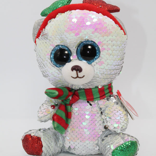 Ty Flippables: Mistletoe the Bear |Near-Mint Tag