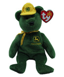 Ty Beanie Baby: Johnny the Teddy Bear - John Deere & 4H